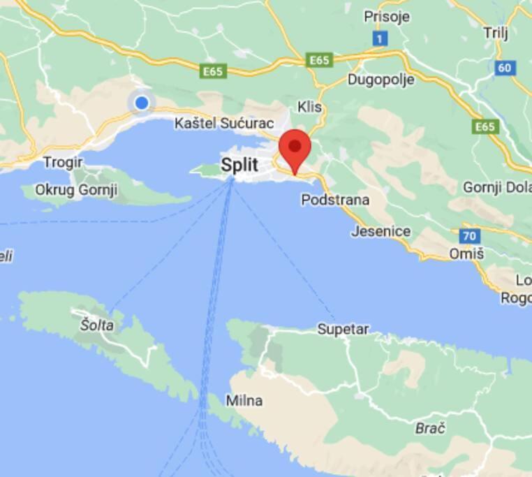 Apartment With Seaview + Private Garage Parking Split Zewnętrze zdjęcie